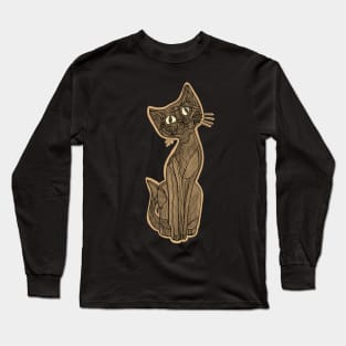 Cute cat drawing Long Sleeve T-Shirt